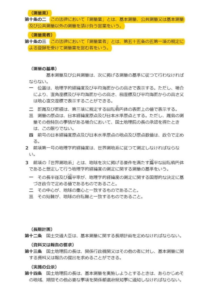 公共測量・工事測量法令順守がわが社の基本