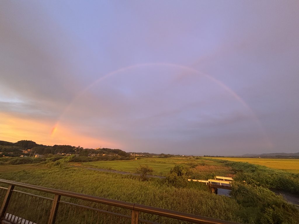 夕方に見た虹🌈